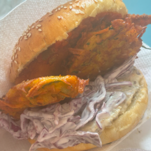 Friday Schnitzel and Salad Sandwiches